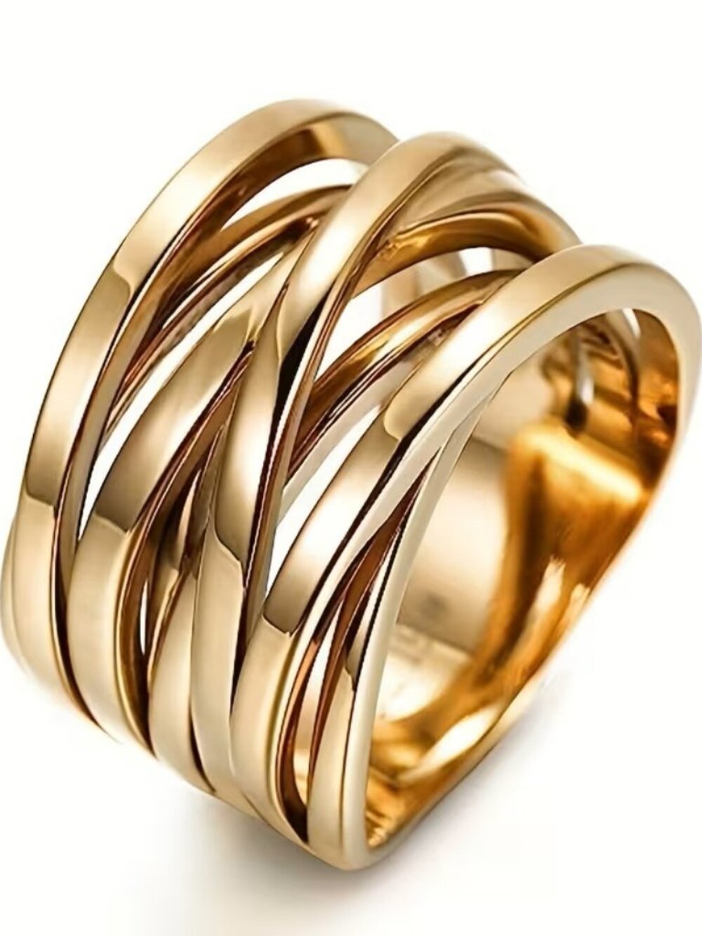 "Ari" Banded Multi-Layer Ring, Size 7
